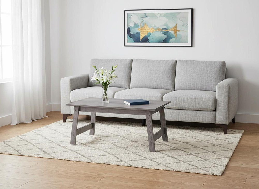 Set of Three 36 Gray Coffee Table