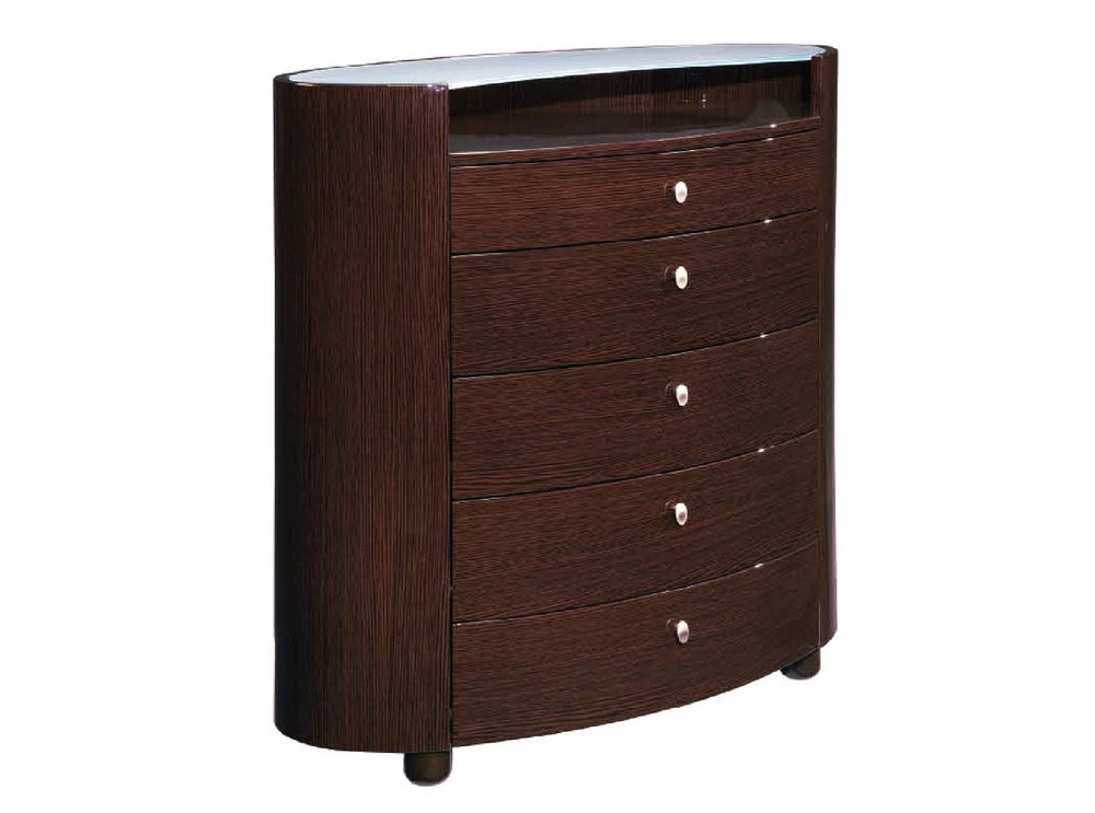 Brown Wood Six Drawer Dresser - 63-inch