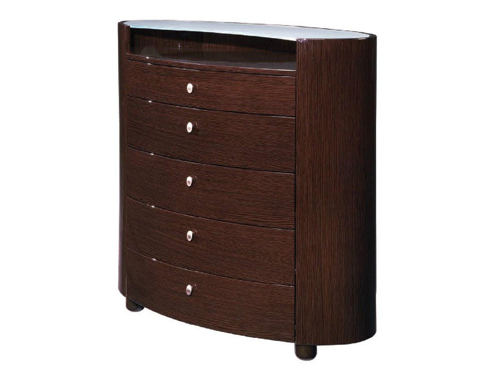 Brown Wood Six Drawer Dresser - 63-inch