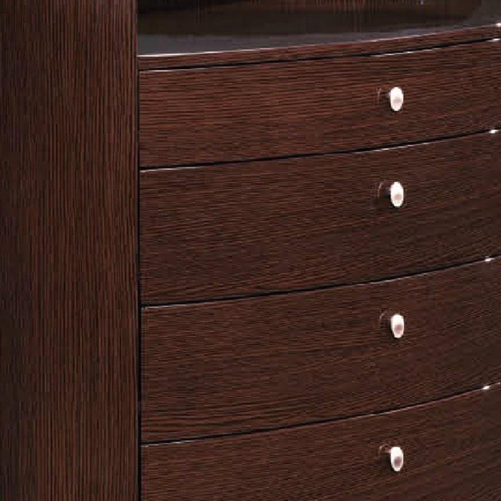 Brown Wood Six Drawer Dresser - 63-inch