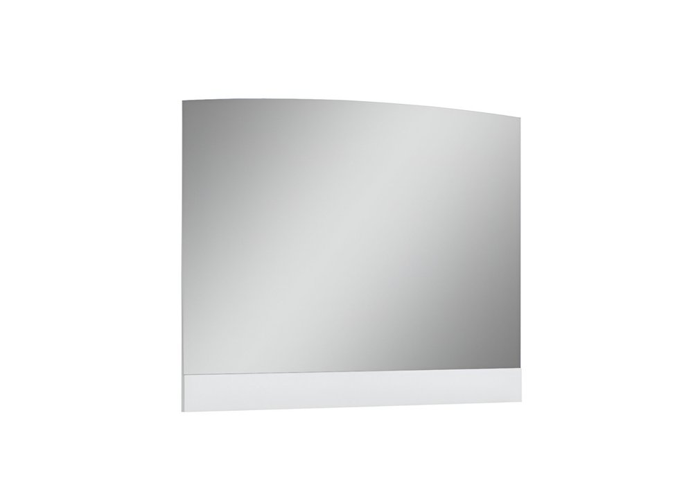 White Wood Framed Mounted Dresser Mirror - 45-inch