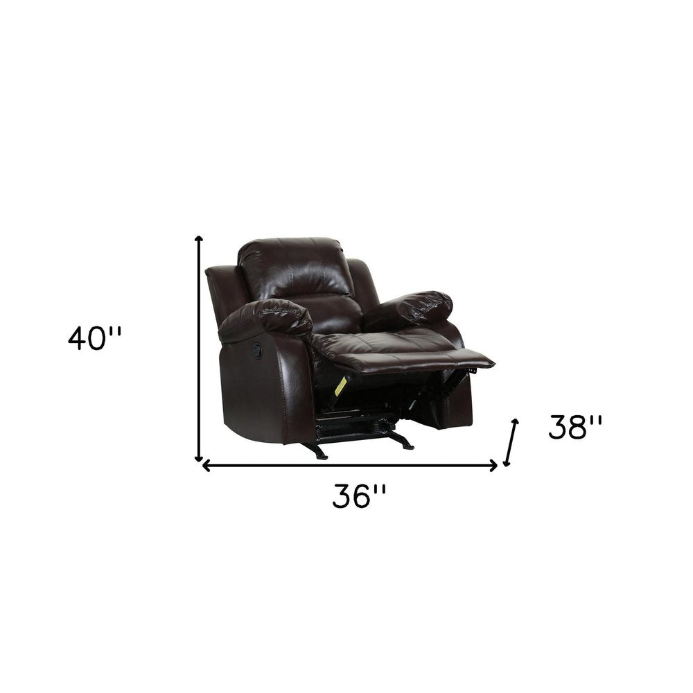 Brown Chair - 36 x 38 x 40-inch