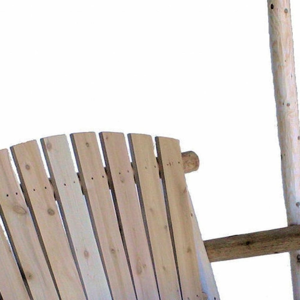 Natural Wood Porch Swing - 48 x 24 x 48-inch