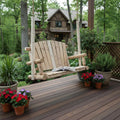 Natural Wood Porch Swing - 48 x 24 x 48-inch