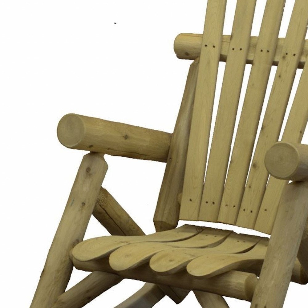 Natural Wood Rocking Chair - 31 x 42 x 41-inch