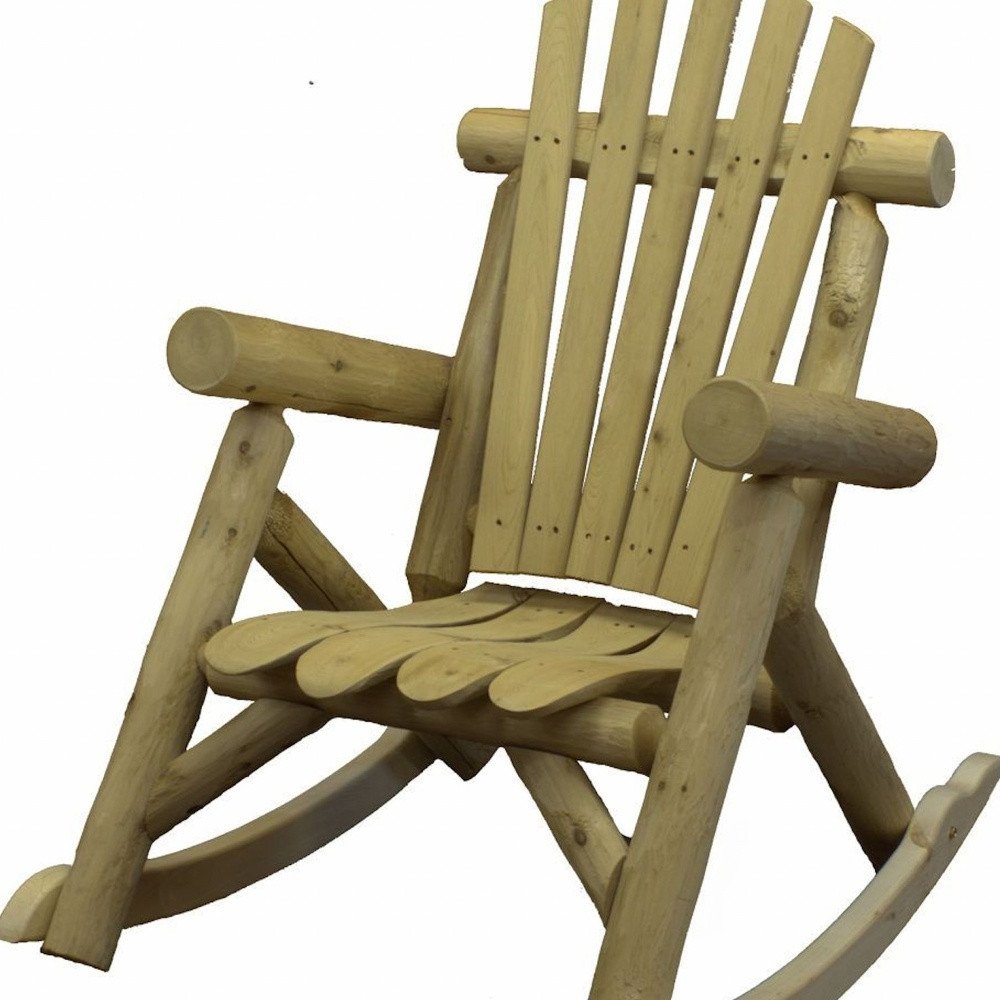 Natural Wood Rocking Chair - 31 x 42 x 41-inch