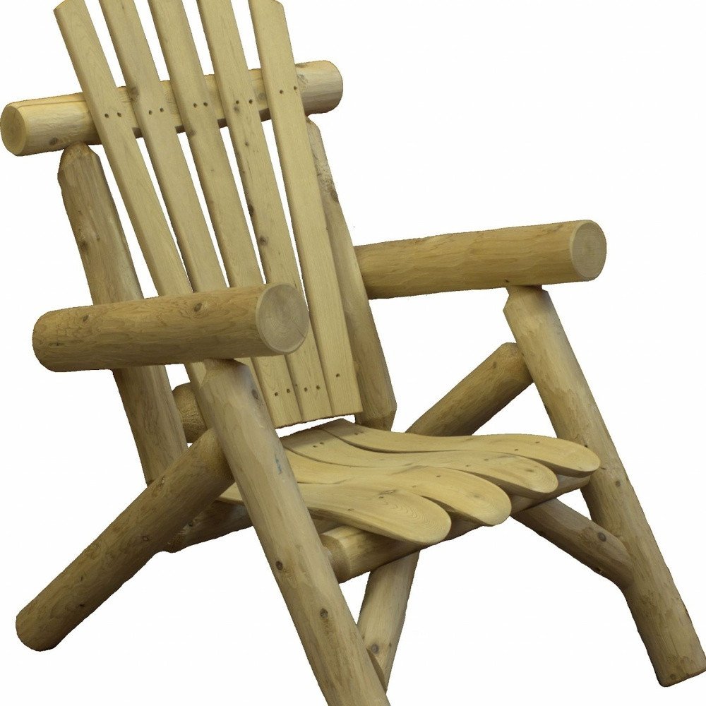 Natural Wood Lounge Chair - 28 x 30 x 39-inch