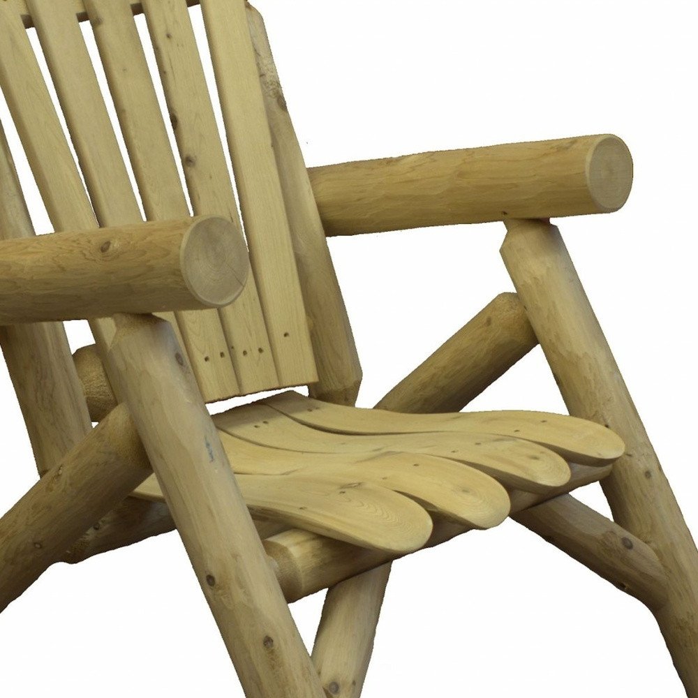 Natural Wood Lounge Chair - 28 x 30 x 39-inch