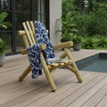 Natural Wood Lounge Chair - 28 x 30 x 39-inch