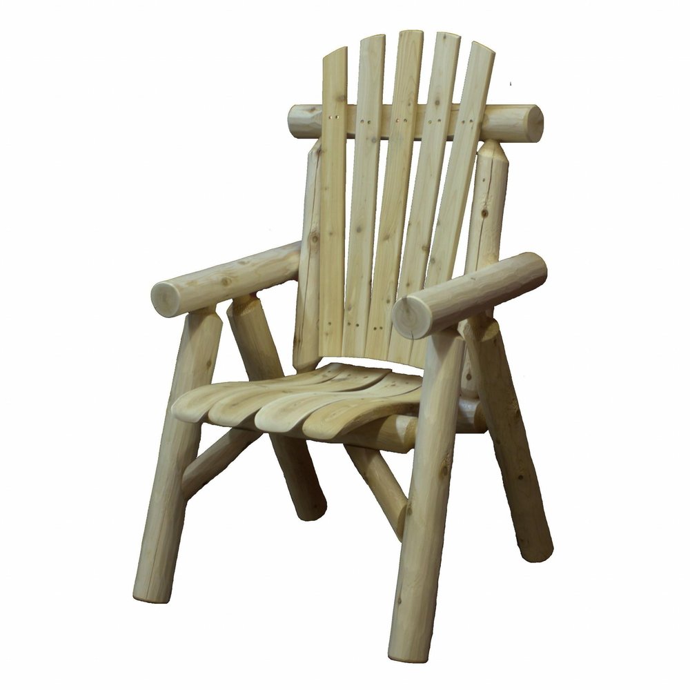 Natural Wood Dining Chair - 28 x 26 x 42-inch