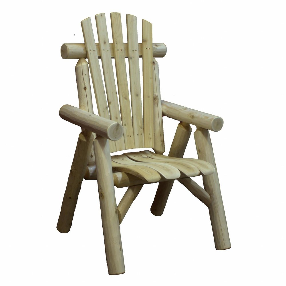 Natural Wood Dining Chair - 28 x 26 x 42-inch