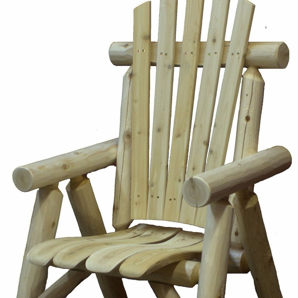 Natural Wood Dining Chair - 28 x 26 x 42-inch