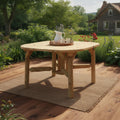 Natural Square Solid Wood Outdoor Dining Table - 47-inch