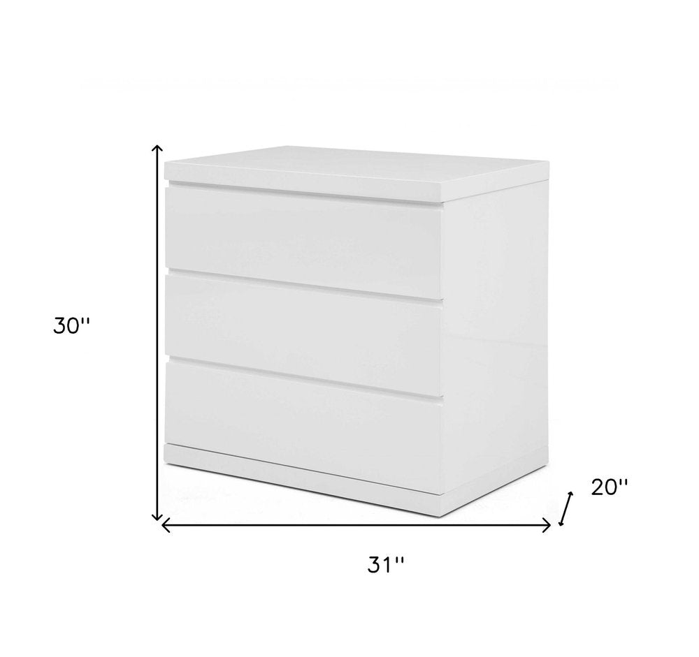 White Double Dresser Extension - 31 X 20 X 30-inch