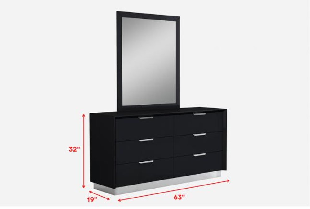 Gray Double Dresser - 63 X 19 X 32-inch
