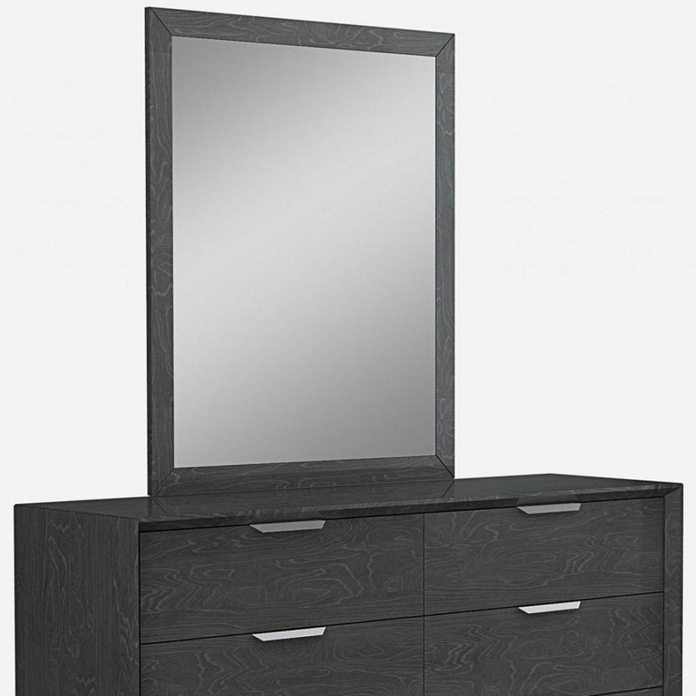 Grey Solid Wood Six Drawer Double Dresser - 63-inch