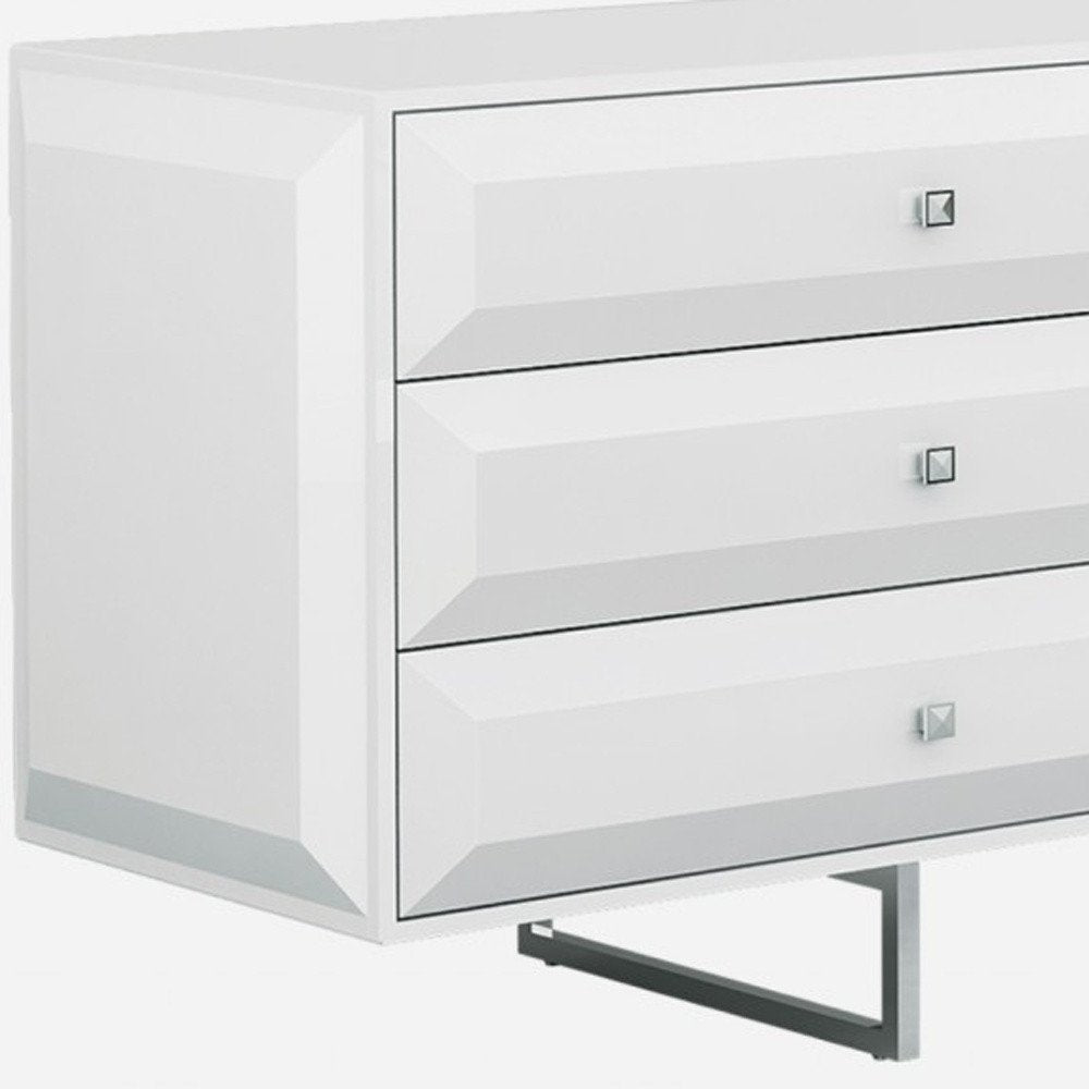 White Double Dresser Extension - 72 X 21 X 31-inch