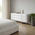 White Double Dresser Extension - 72 X 21 X 31-inch
