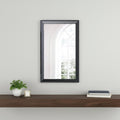 Black Wood Framed Accent Mirror - 51-inch