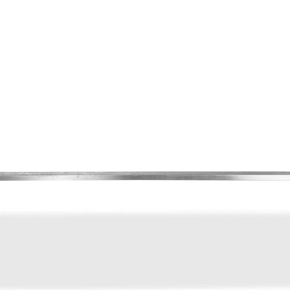 Wood Brown and Silver Solid Wood and Stainless Steel Dining Table - 55-inch