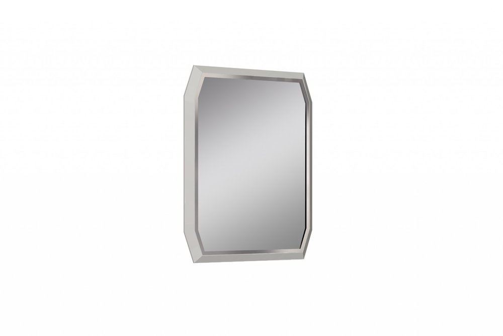 Taupe Abstract Glass Framed Accent Mirror - 49-inch