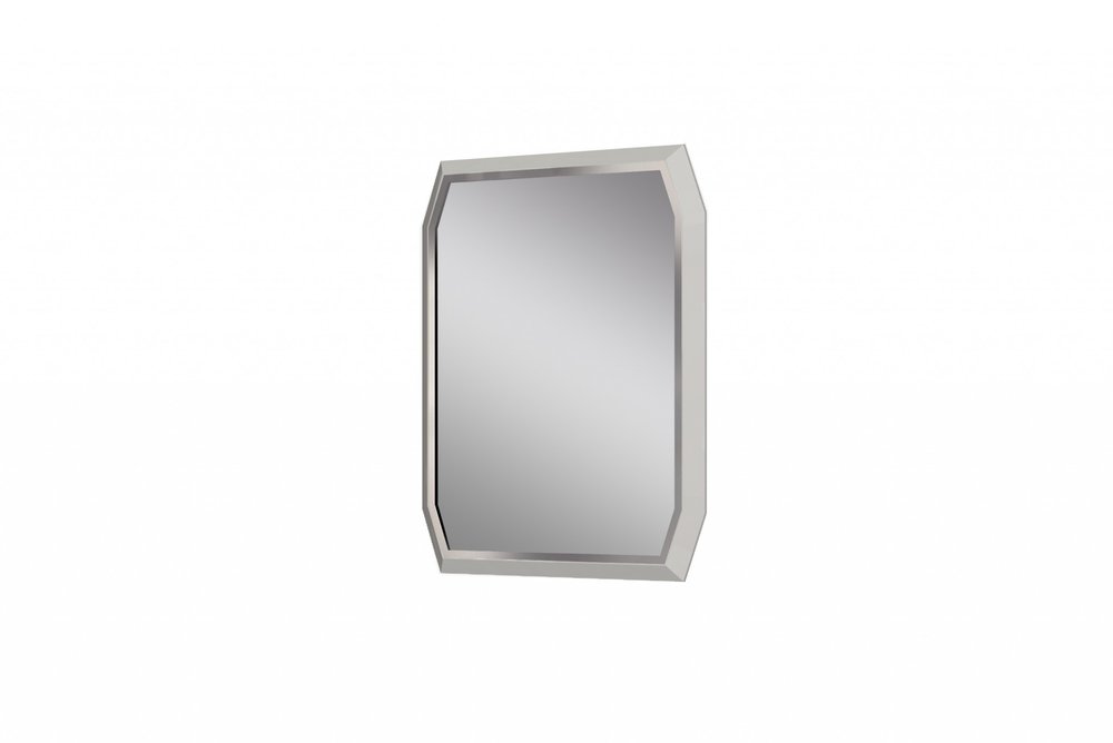 Taupe Abstract Glass Framed Accent Mirror - 49-inch