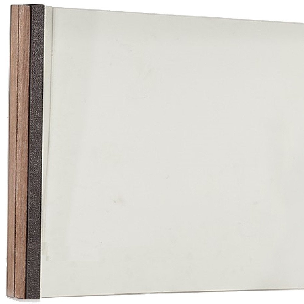 Natural Wood Framed Accent Mirror - 35-inch