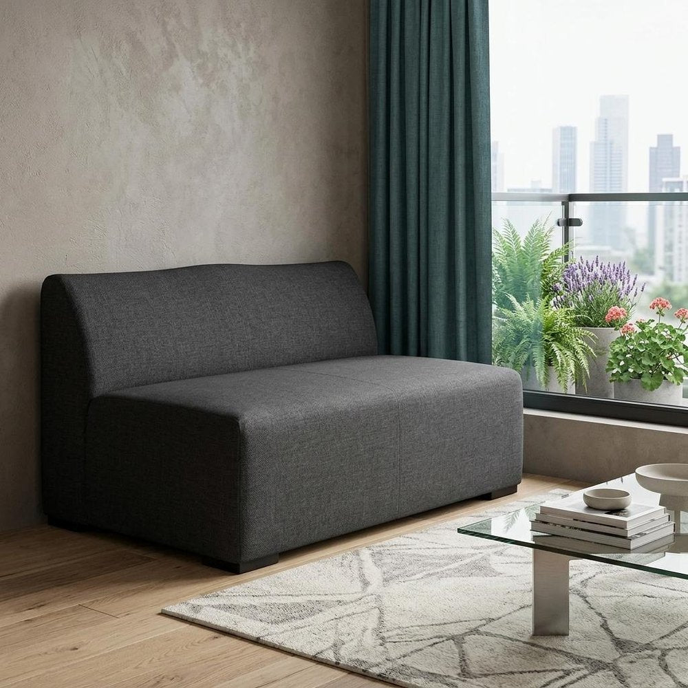 Charcoal Loveseat - 51-inch
