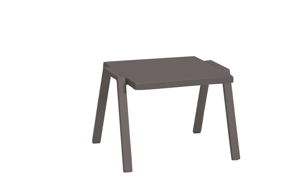 Taupe Aluminum End Table - 16-inch
