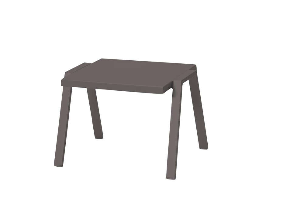 Taupe Aluminum End Table - 16-inch