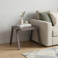 Taupe Aluminum End Table - 16-inch