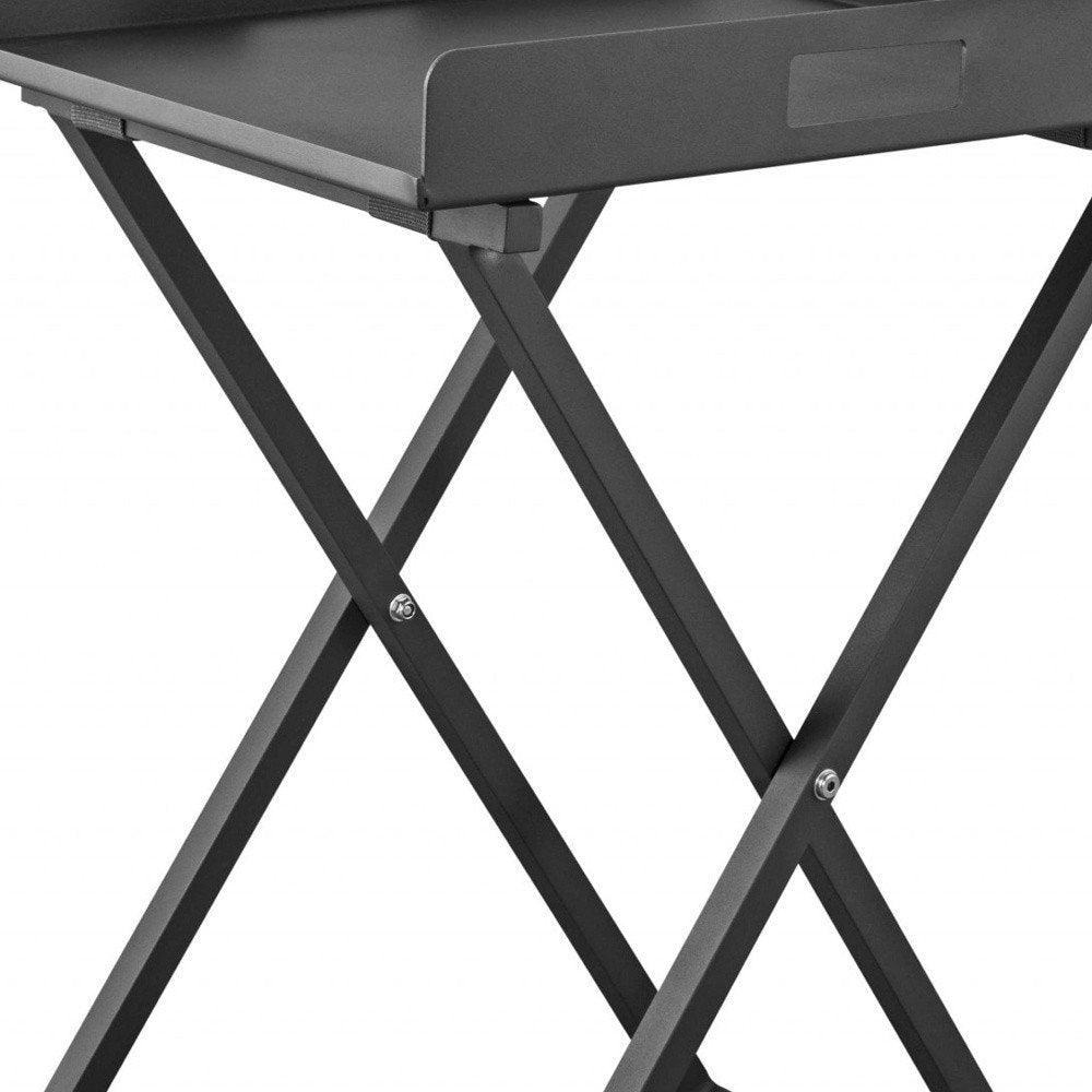 Gray Aluminum Outdoor Side Table - 19-inch