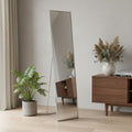 Silver Metal Framed Cheval Standing Mirror - 59-inch