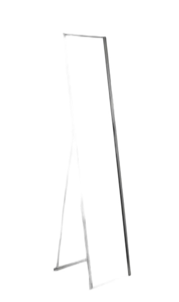 Silver Metal Framed Cheval Standing Mirror - 59-inch
