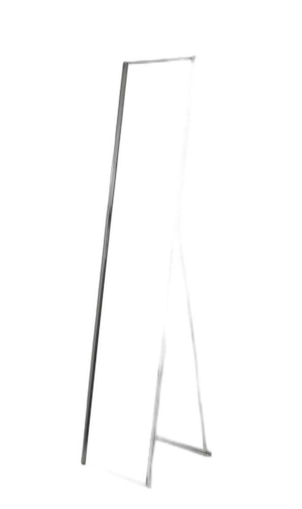 Silver Metal Framed Cheval Standing Mirror - 59-inch