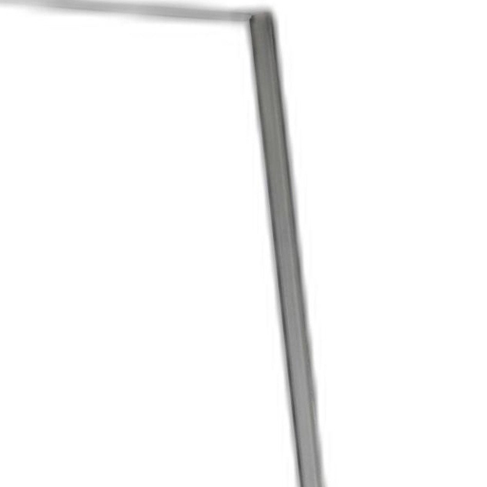 Silver Metal Framed Cheval Standing Mirror - 59-inch