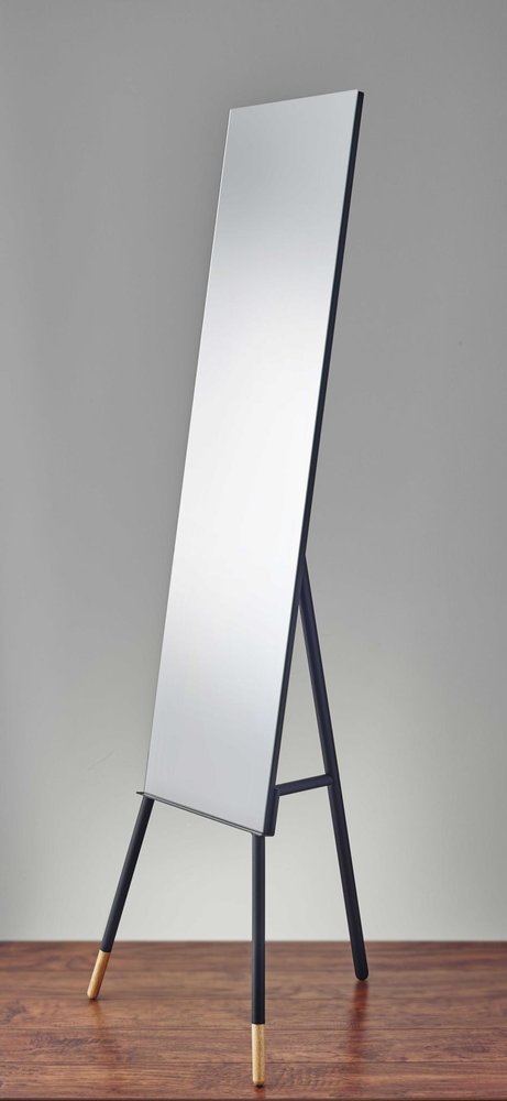 Black Metal Freestanding Framed - 57-inch