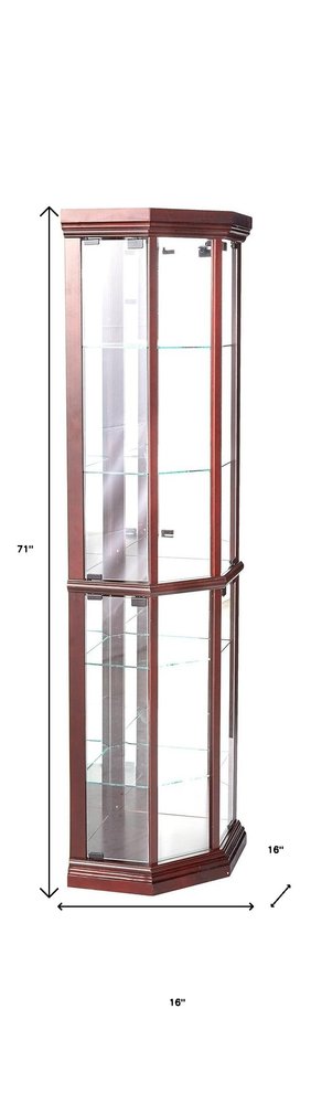 Dark Brown Display Stand - 16-inch