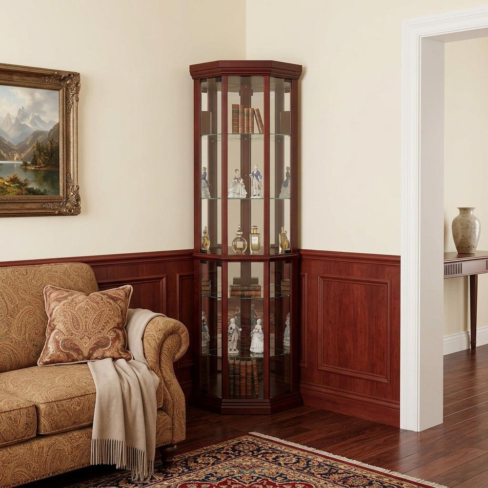 Dark Brown Display Stand - 16-inch