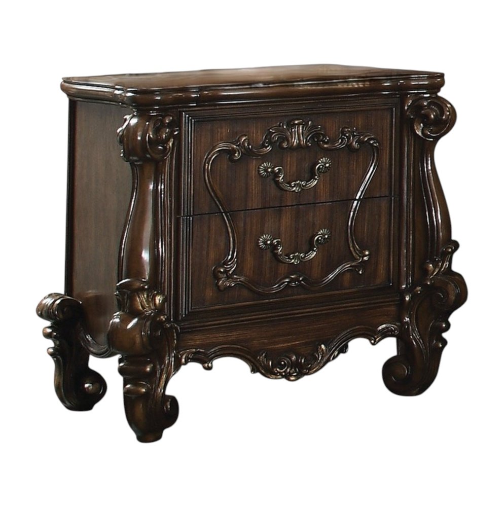 Brown Two Drawers Nightstand - 31-inch
