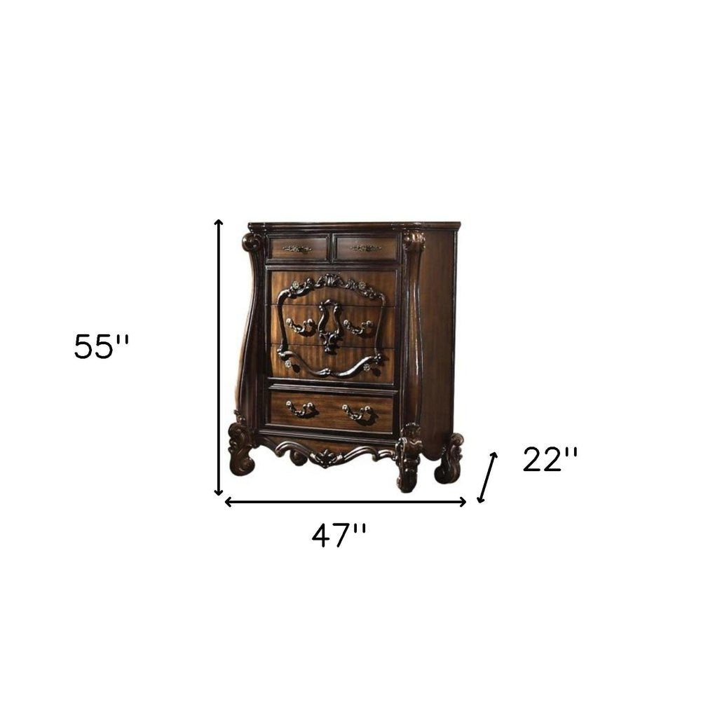 Solid Wood Six Drawer Chest - 47-inch
