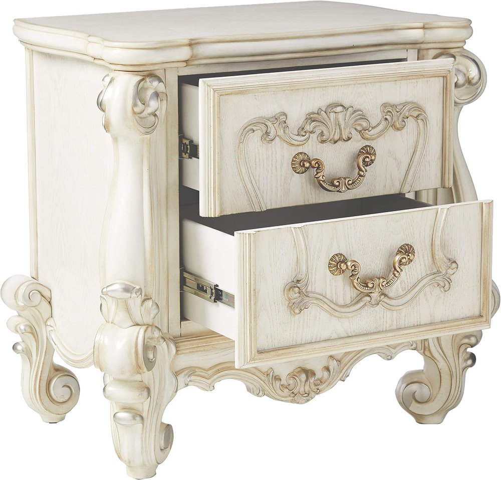 Brown Two Drawers Nightstand - 31-inch