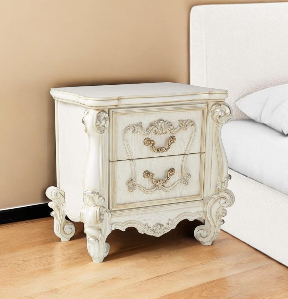 Brown Two Drawers Nightstand - 31-inch