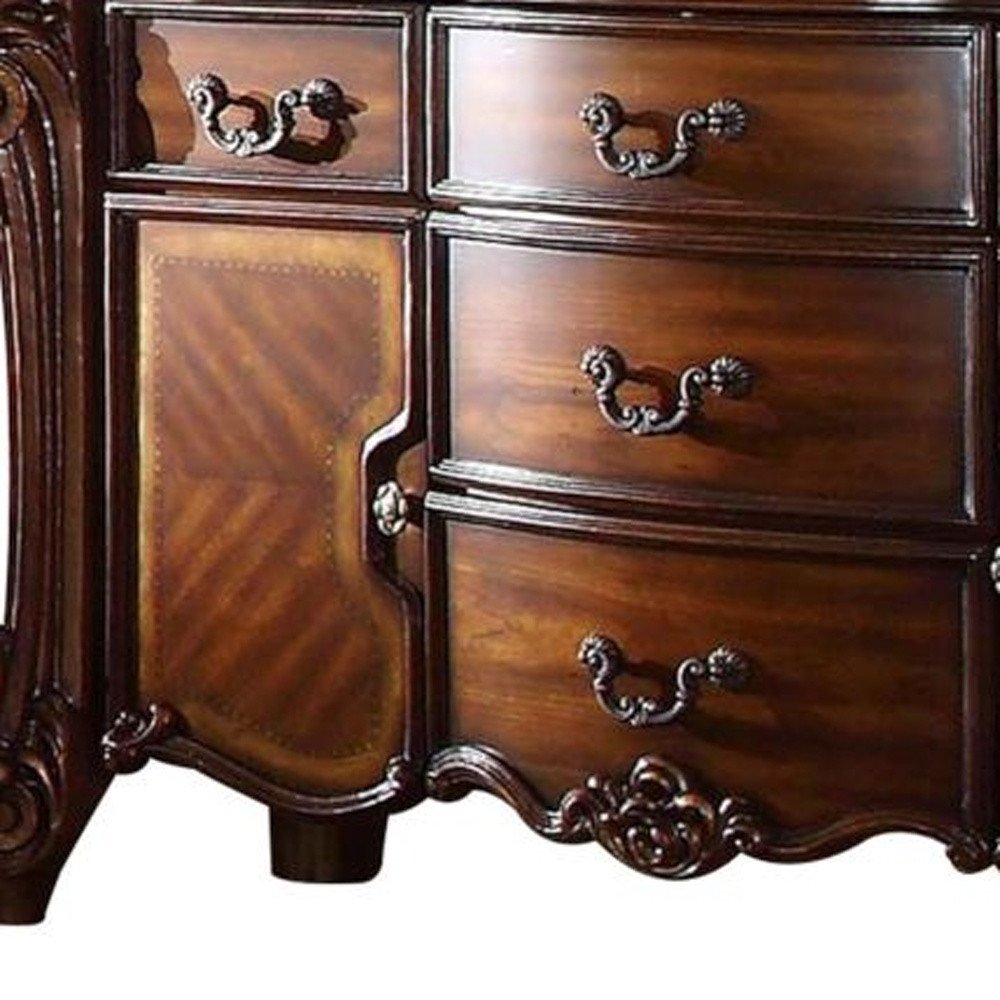 Solid Wood Five Drawer Dresser - 71-inch