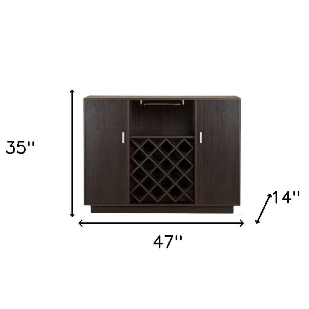 Espresso Server with Two Doors - 47-inch