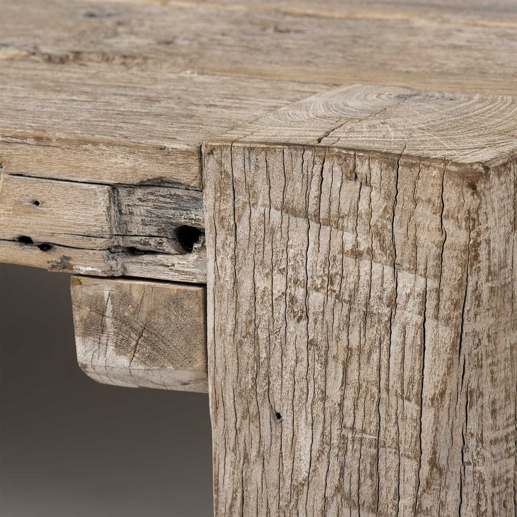 Natural Wood Distressed Coffee Table - 48-inch