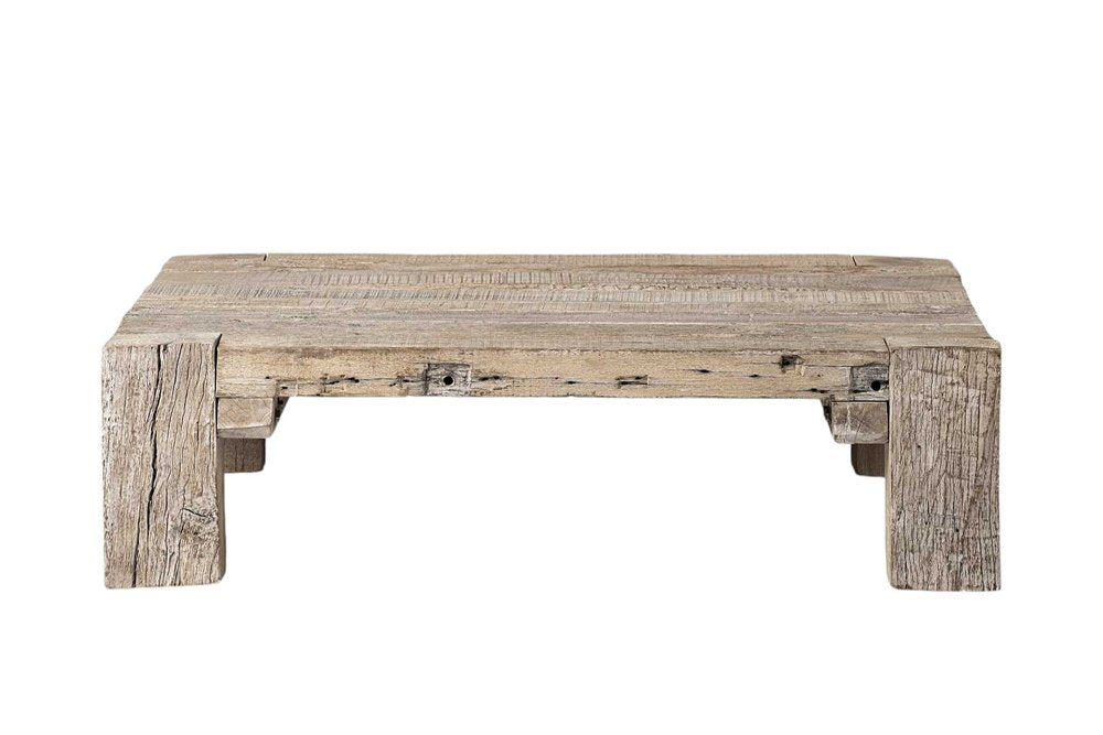Natural Wood Distressed Coffee Table - 48-inch