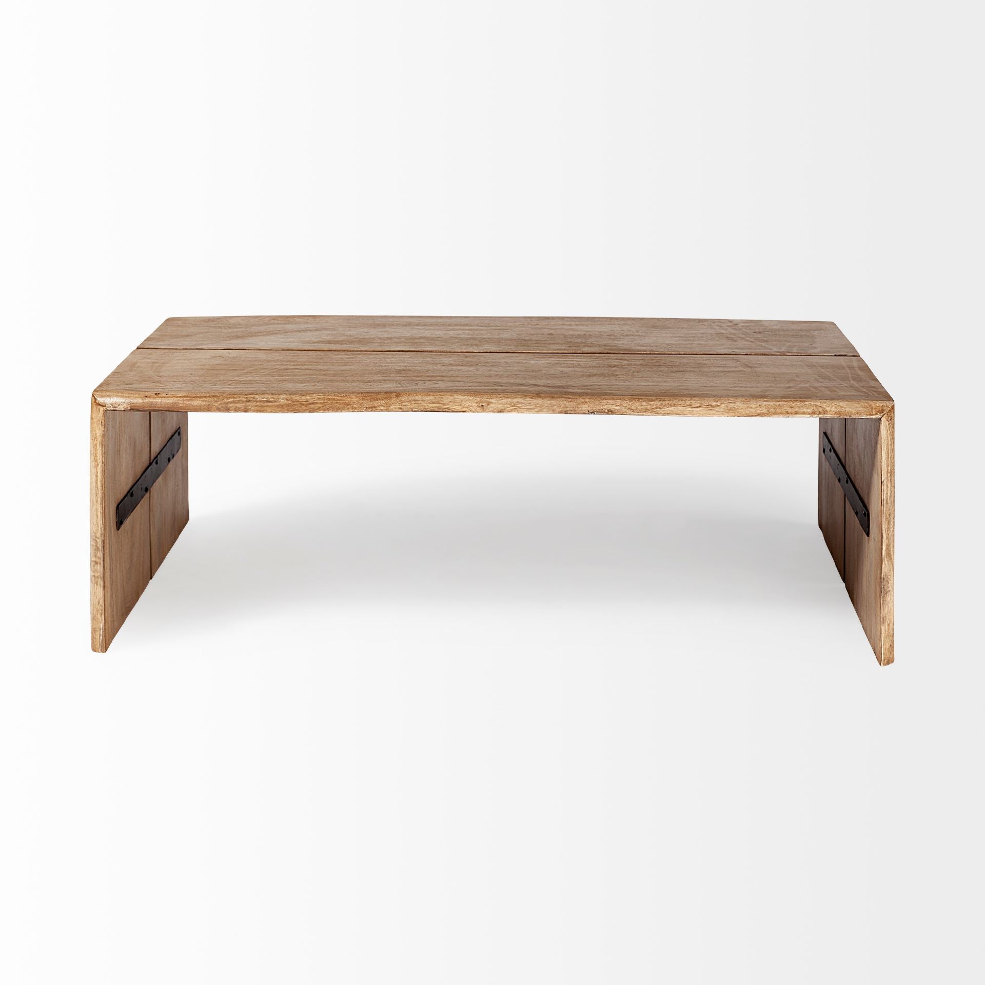 Brown Solid Wood Coffee Table - 48-inch