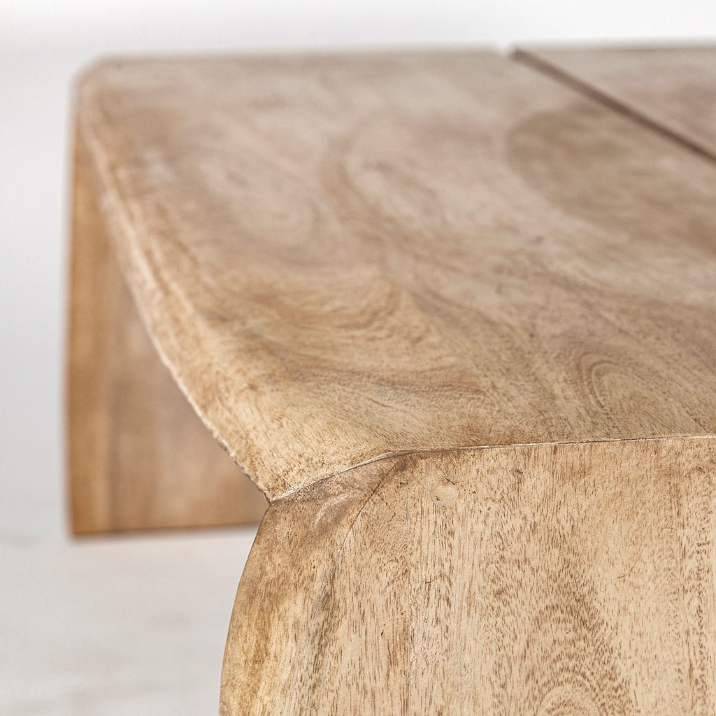 Brown Solid Wood Coffee Table - 48-inch