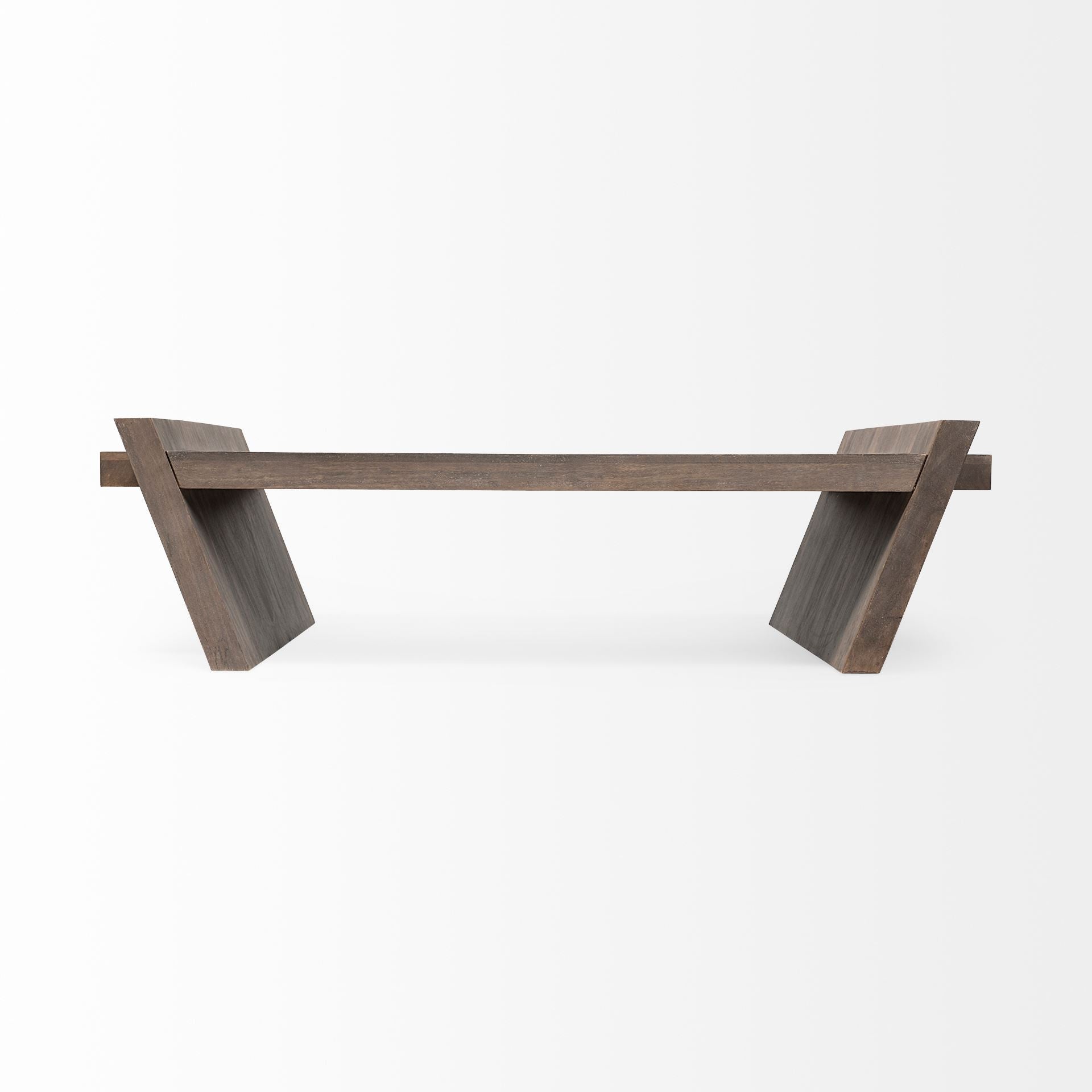Brown Wood Coffee Table - 59-inch